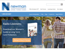 Tablet Screenshot of newmanlongtermcare.com